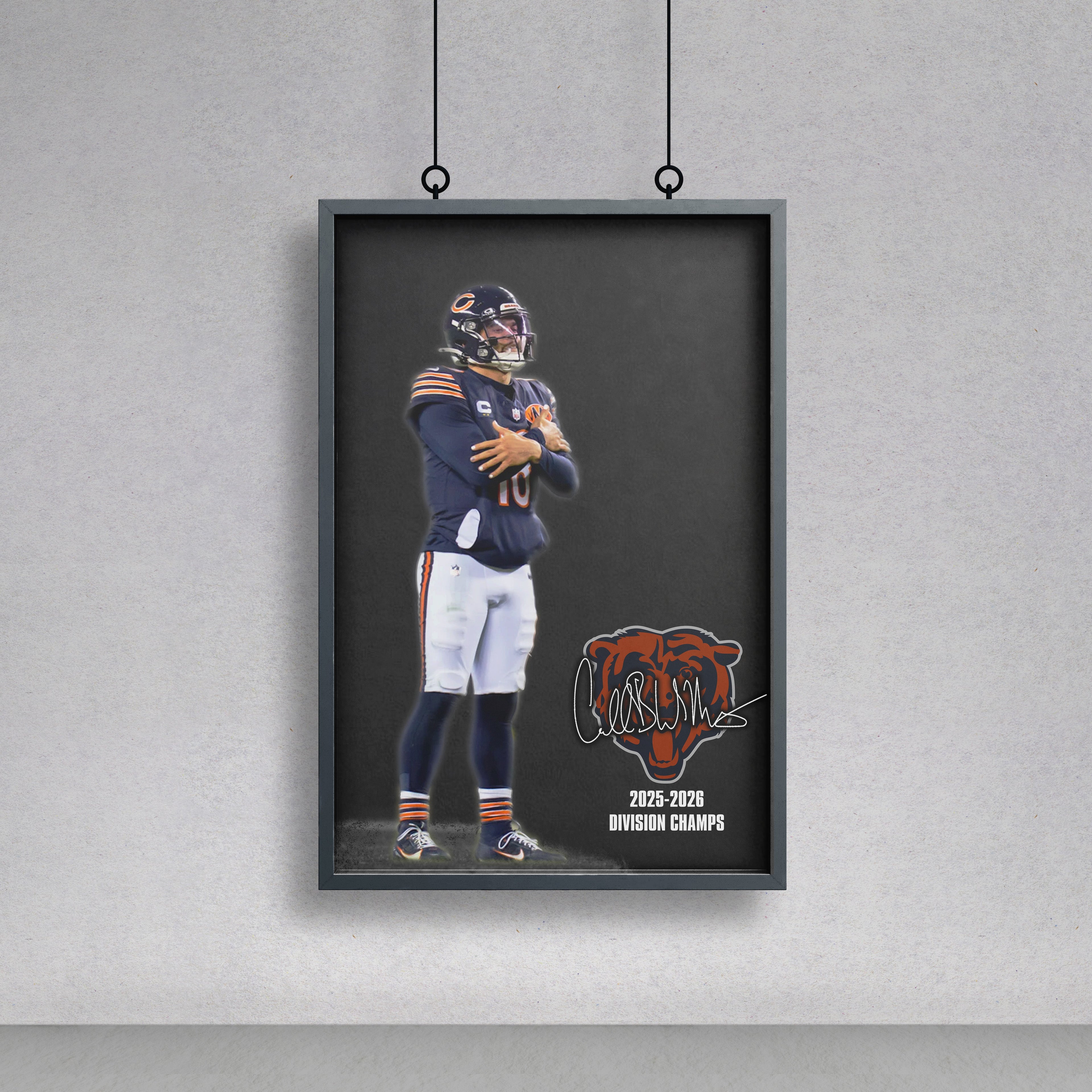 Caleb Williams Statement Wall Poster | High Resolution Sports Wall Art Print