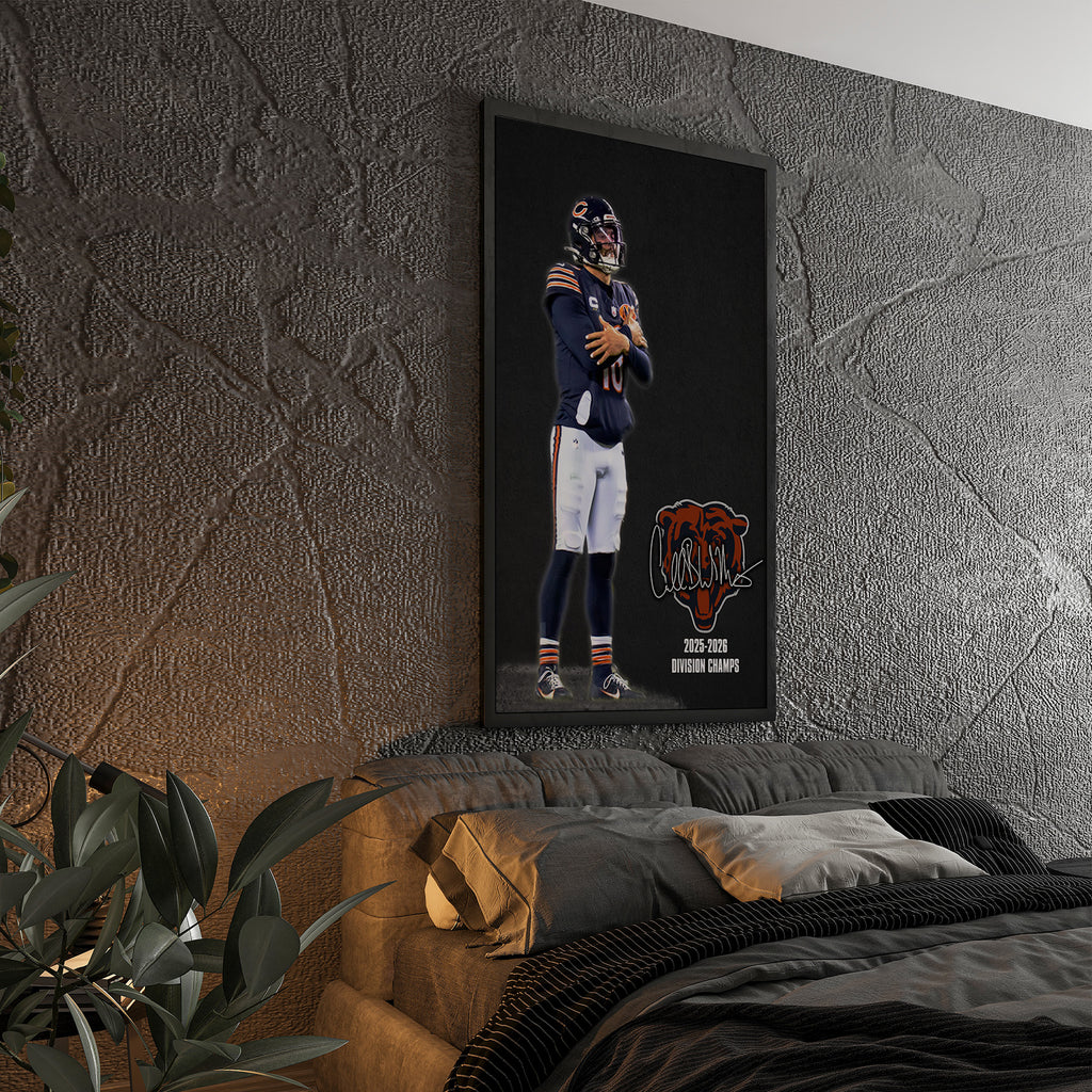 Caleb Williams Statement Wall Poster | High Resolution Sports Wall Art Print