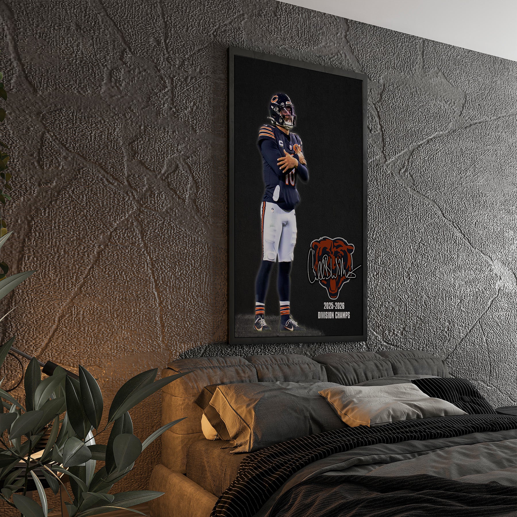 Caleb Williams Statement Wall Poster | High Resolution Sports Wall Art Print