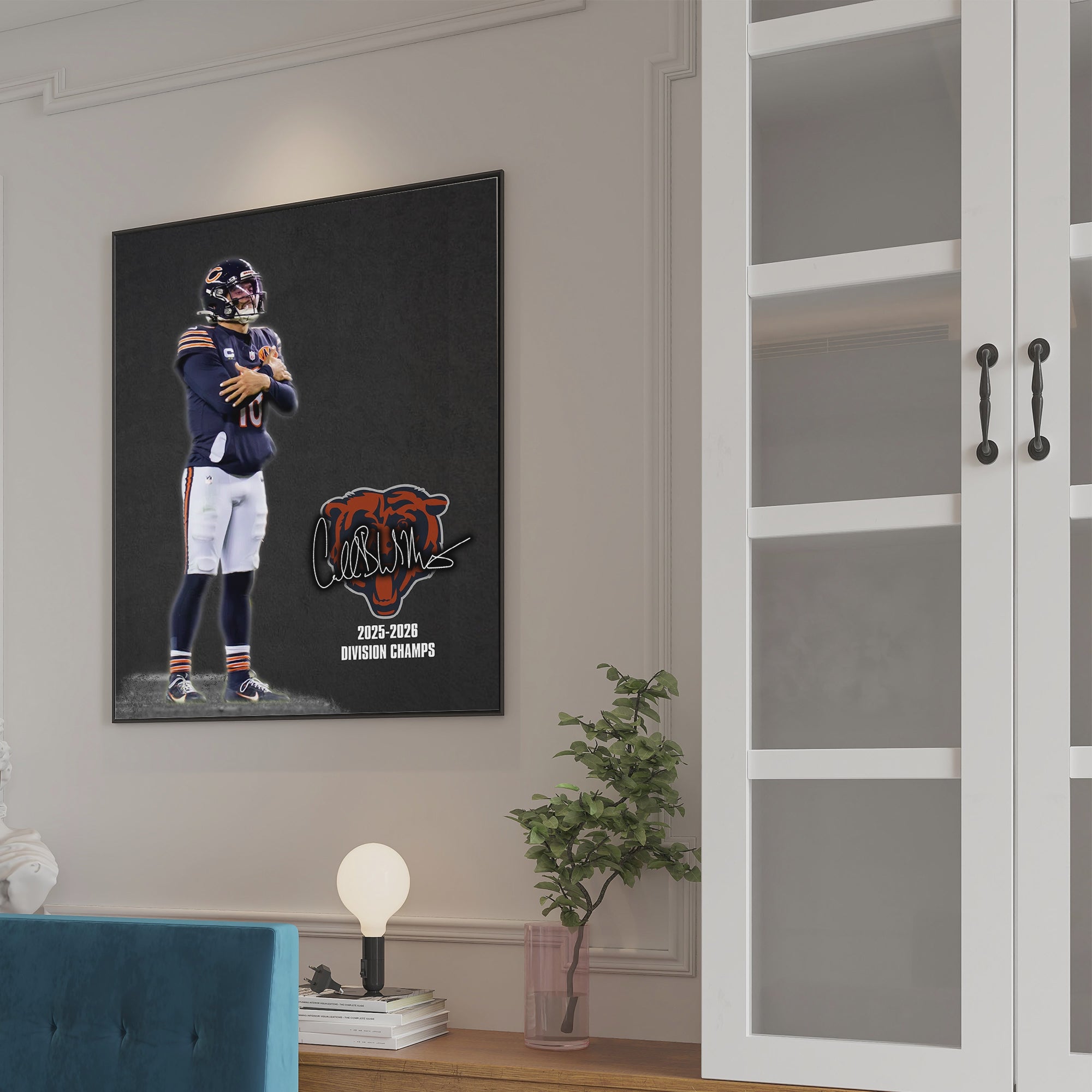 Caleb Williams Statement Wall Poster | High Resolution Sports Wall Art Print